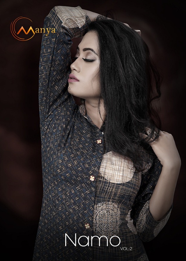 Mansi Fashion Present Namo Vol 2 Rayon Regular Print Kurti Online Dealer