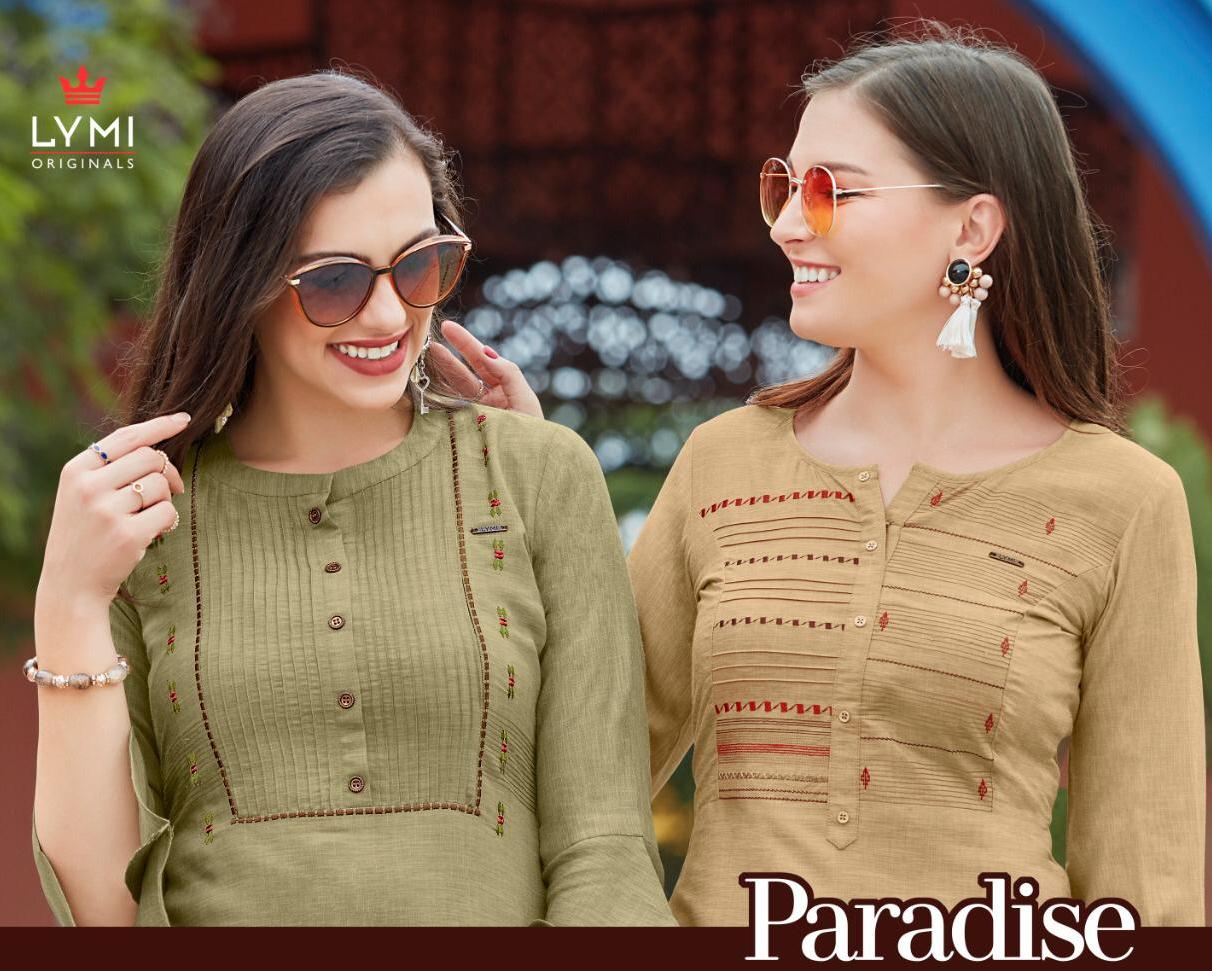 Lymi Present Paradise Western Style Short Kurti Catlog Collection In Surat Market