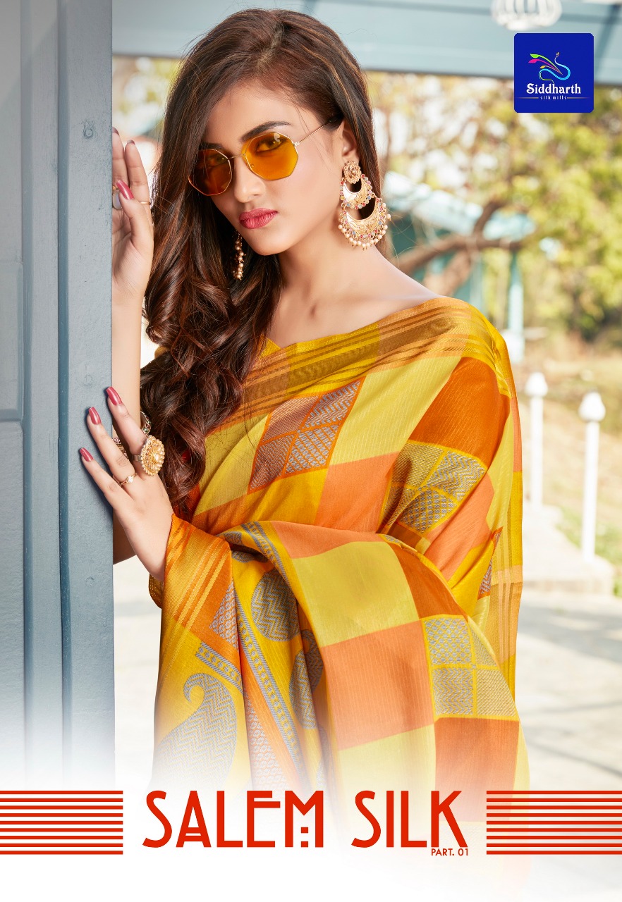 Salem Silk Part 1 By Siddharth Silk Mills Ethnic Silk Casual Wear Saree Supplier