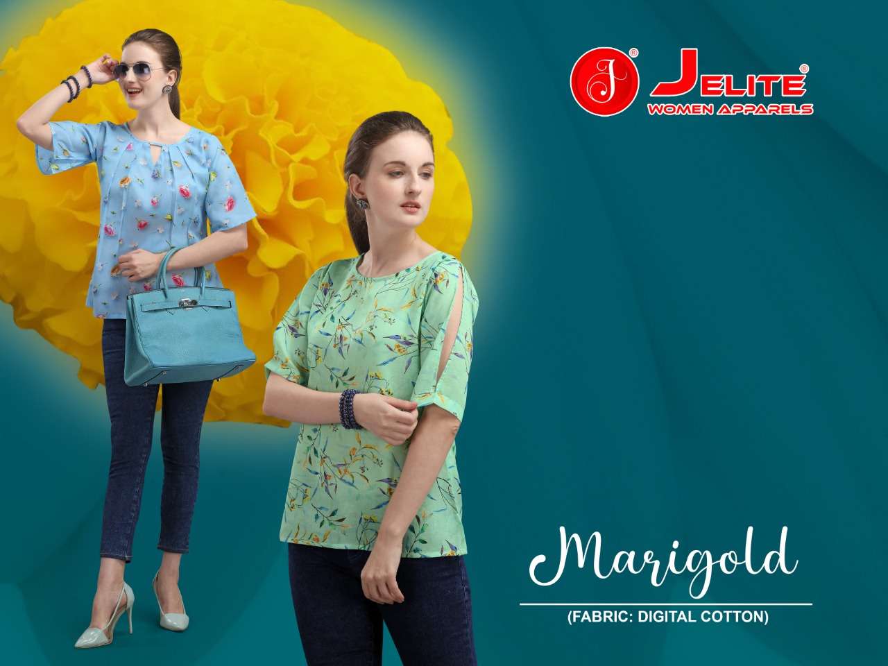 jelite marigold short tops