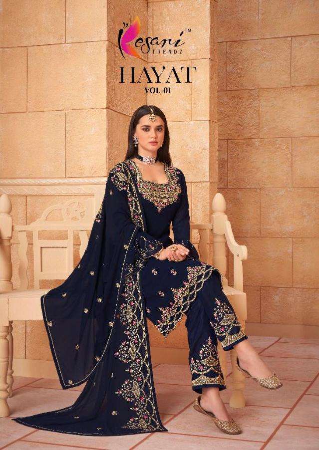 Hayat By Kesari Trendz Georgette Classy Fancy Work Suits