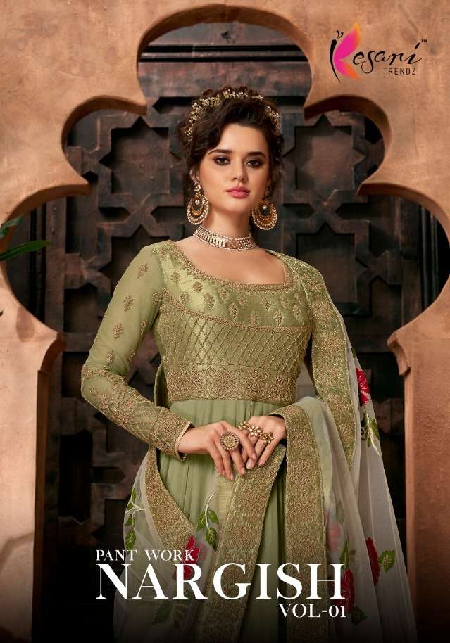 Kesari Trendz Nargish Vol 1 Wedding Gown Style Suits