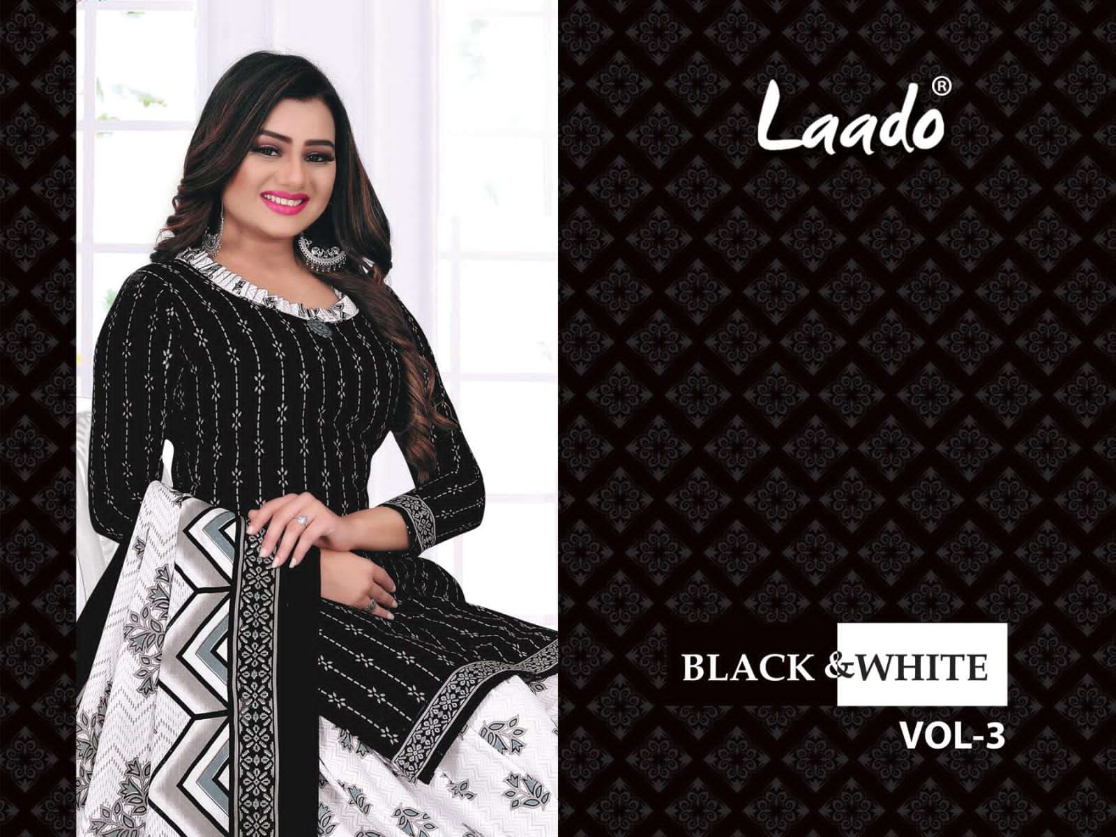 laado black & white special vol 3 cotton suits 