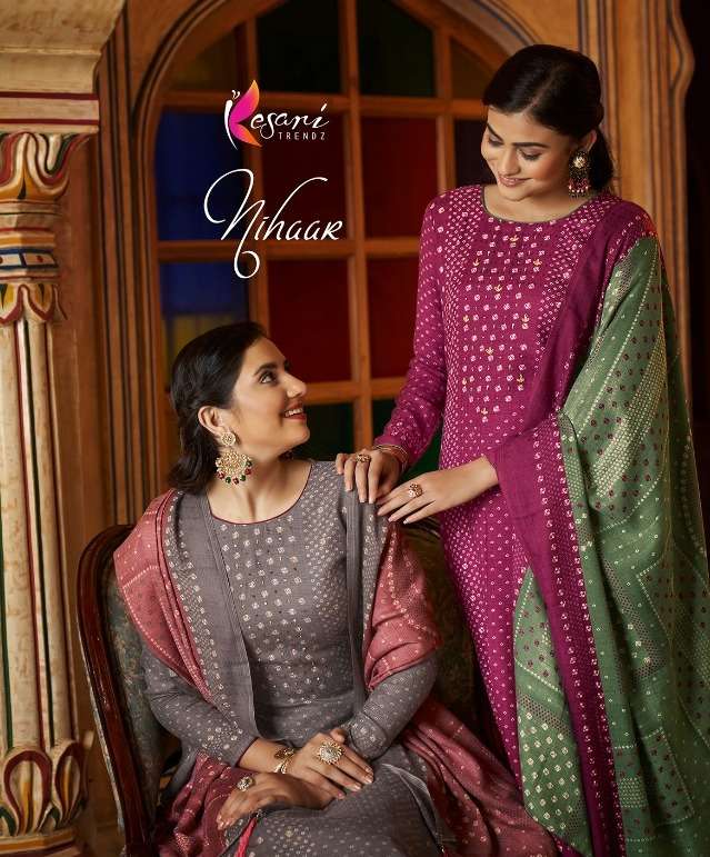 kesari trends nihaar pashmina winter salwar kameez 