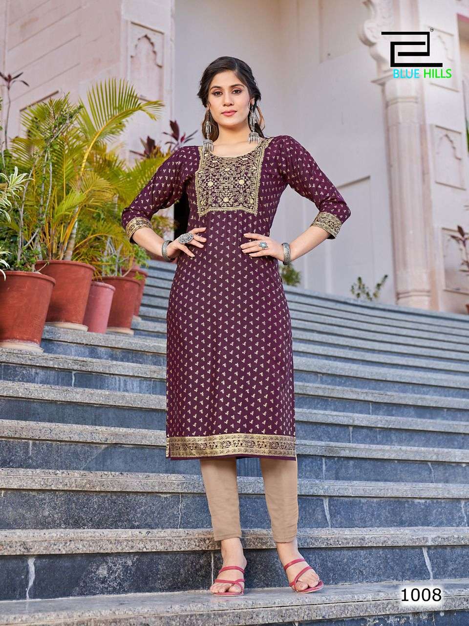 blue hills present freddy rayon daily wear big sizes kurti