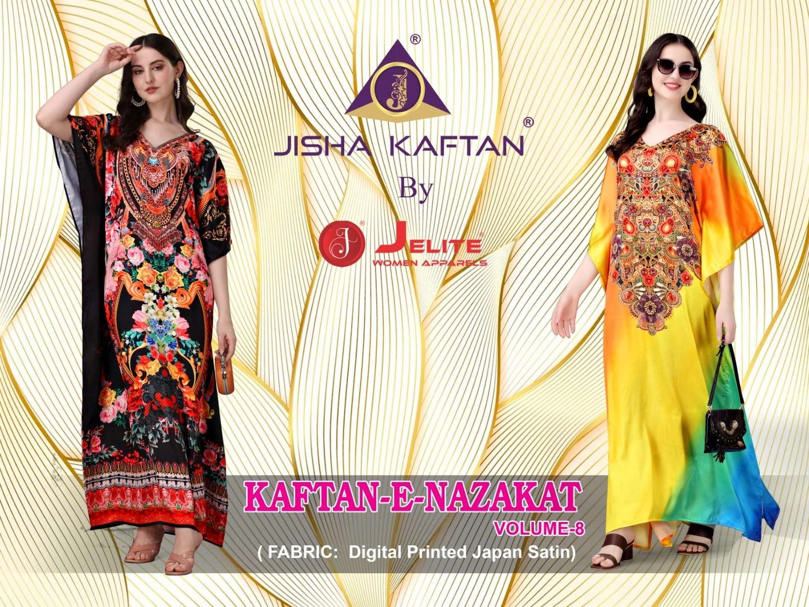 jisha kaftan smooth satin vol 8 