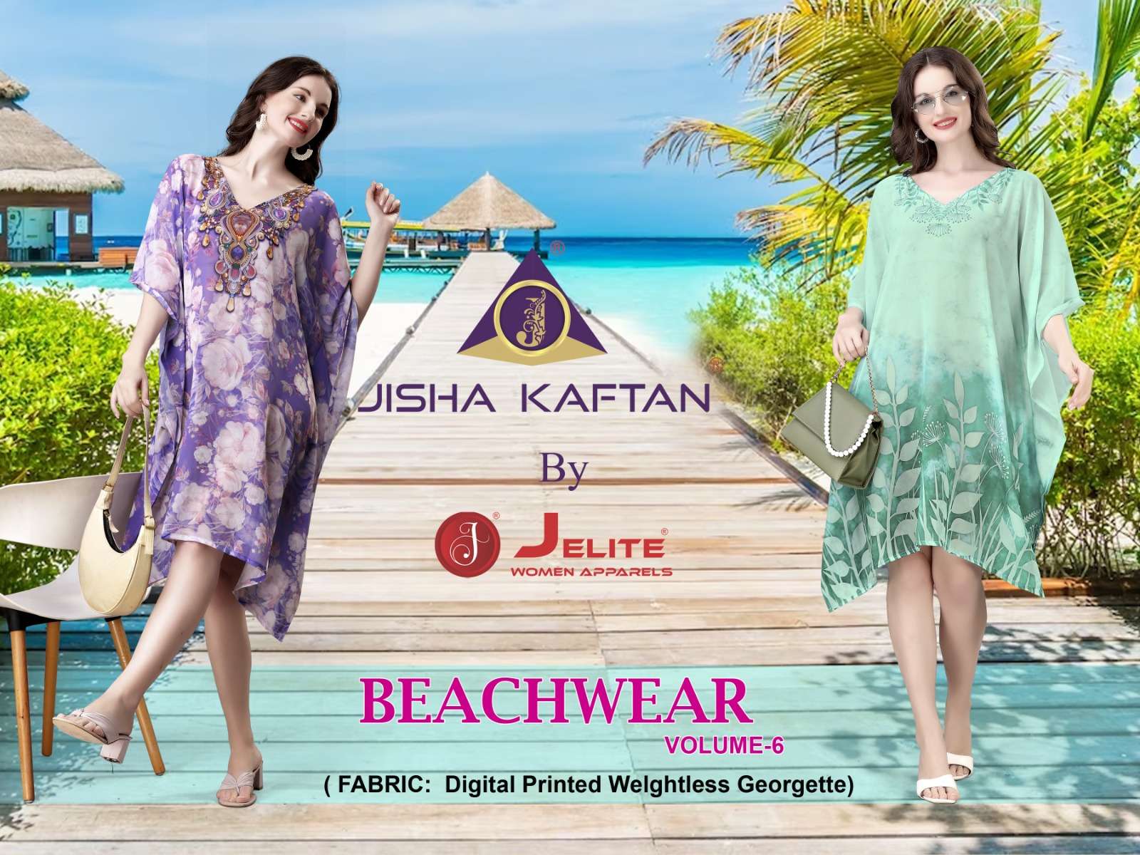 JISHA KAFTAN BEACH WEAR KAFTAN VOL 6