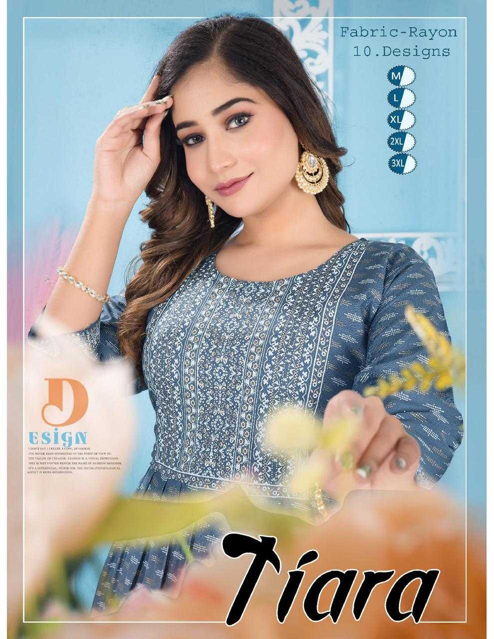 FASHION TALK TIARA RAYON PRINT KURTI CATALOG WHOLESALER BEST RATE