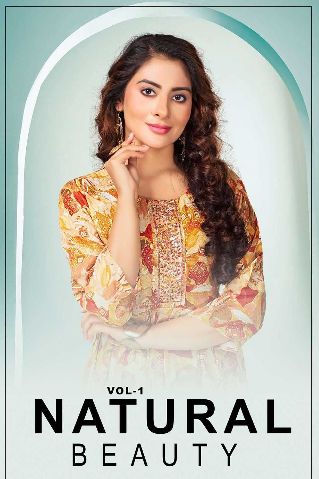 FASHION TALK NATURAL BEAUTY VOL.1 Heavy Rayon Foil Print KURTI CATALOG WHOLESALER BEST RATE