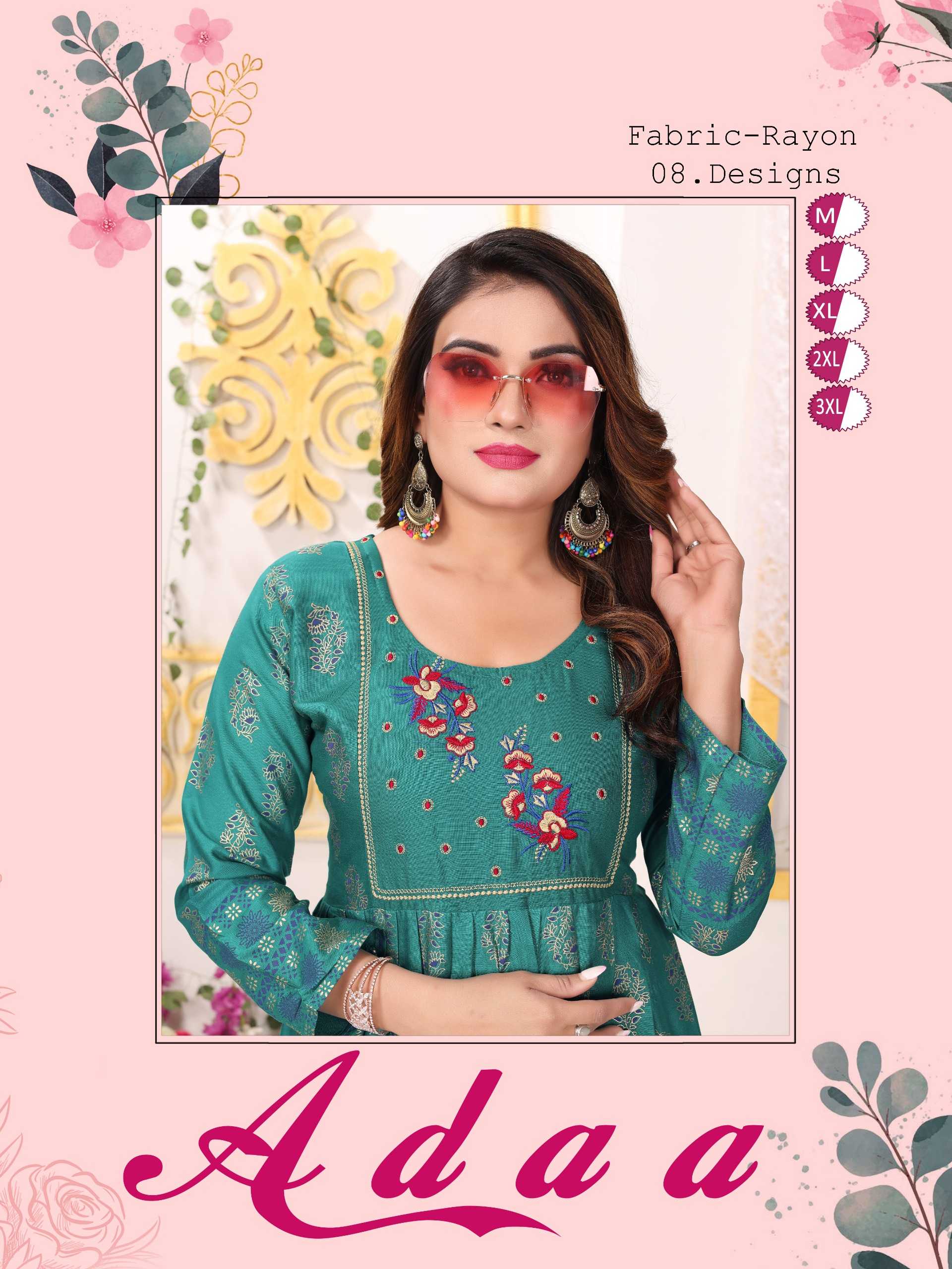 FASHION TALK ADAA VOL.2 RAYON KURTI CATALOG WHOLESALER BEST RATE