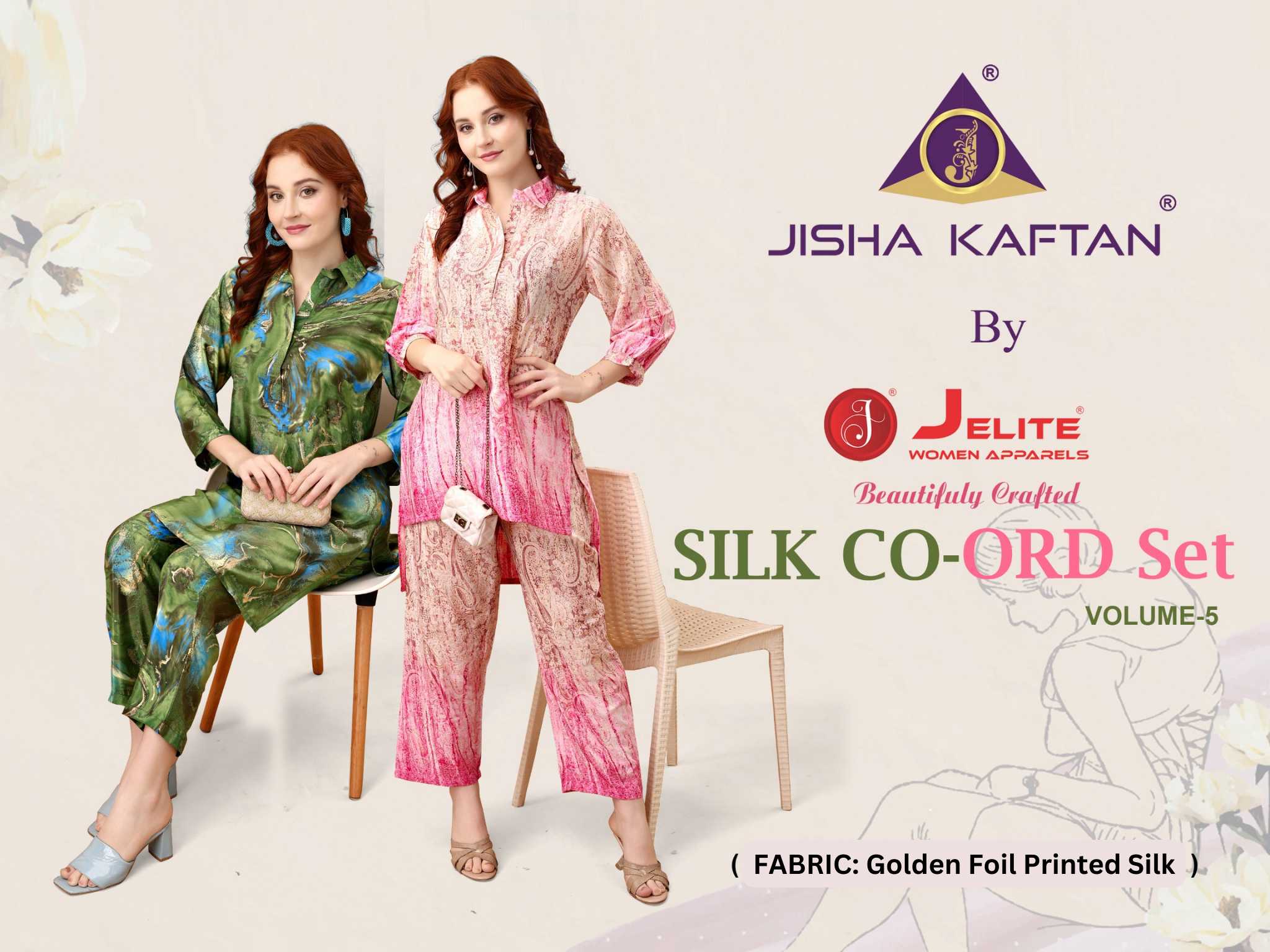 SILK CO ORD SET VOL 5 BY JISHA KAFTAN 