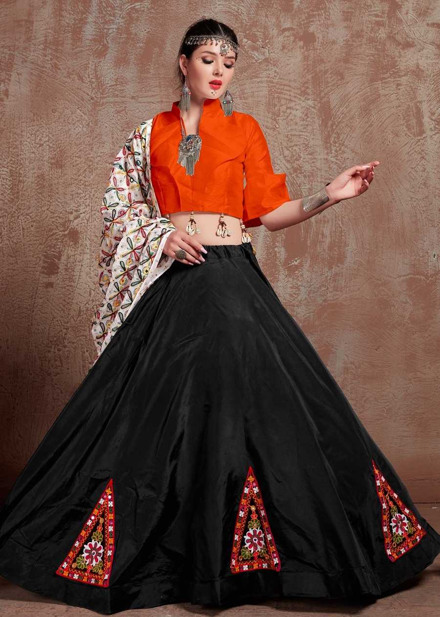 rajwadi vol 2 8005 tafeta silk stitch lehenga unstitch choli dupatta navratri catalogue 