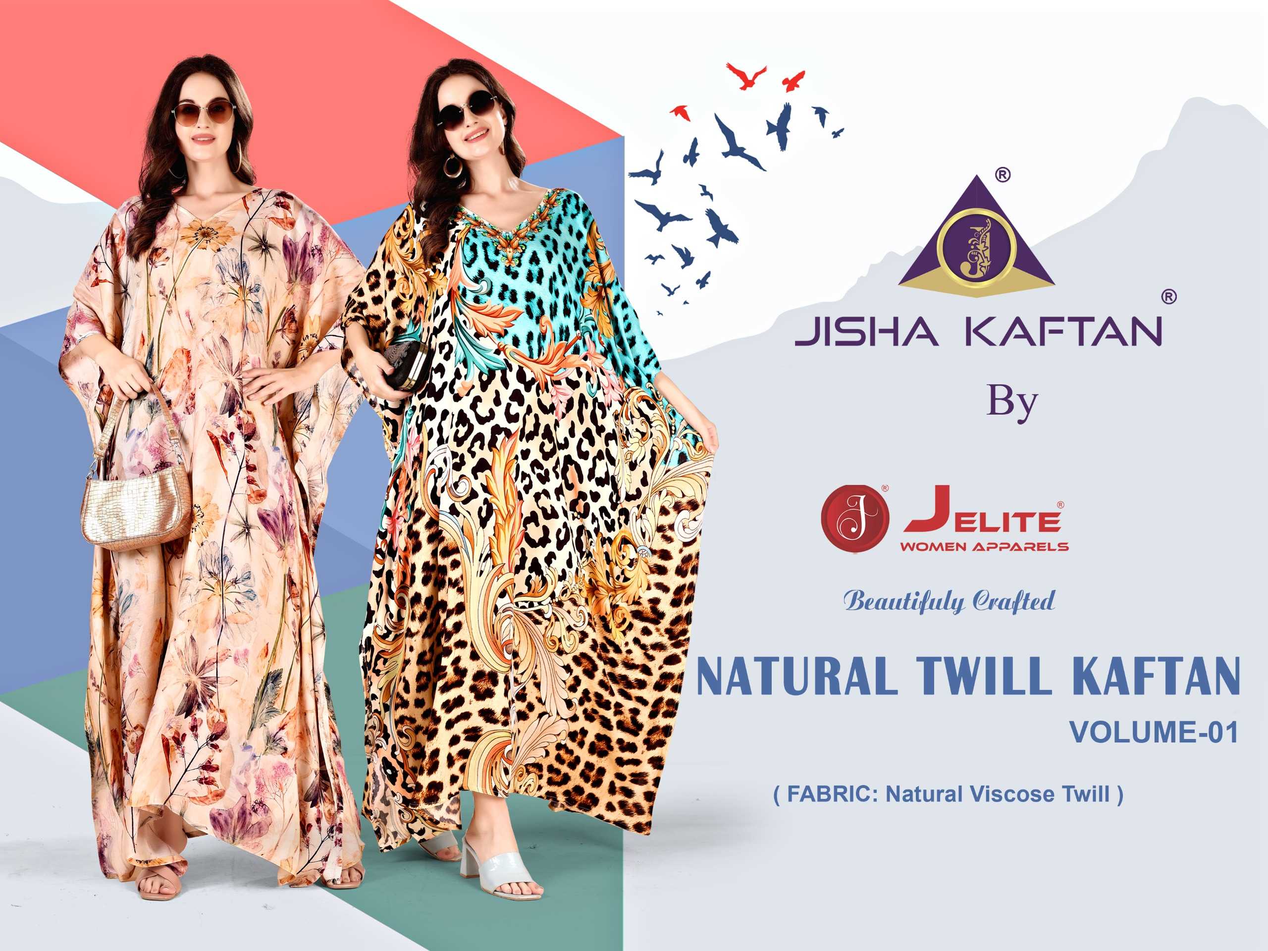 JISHA KAFTAN NATURAL TWILL KAFTAN VOLUME - 1 