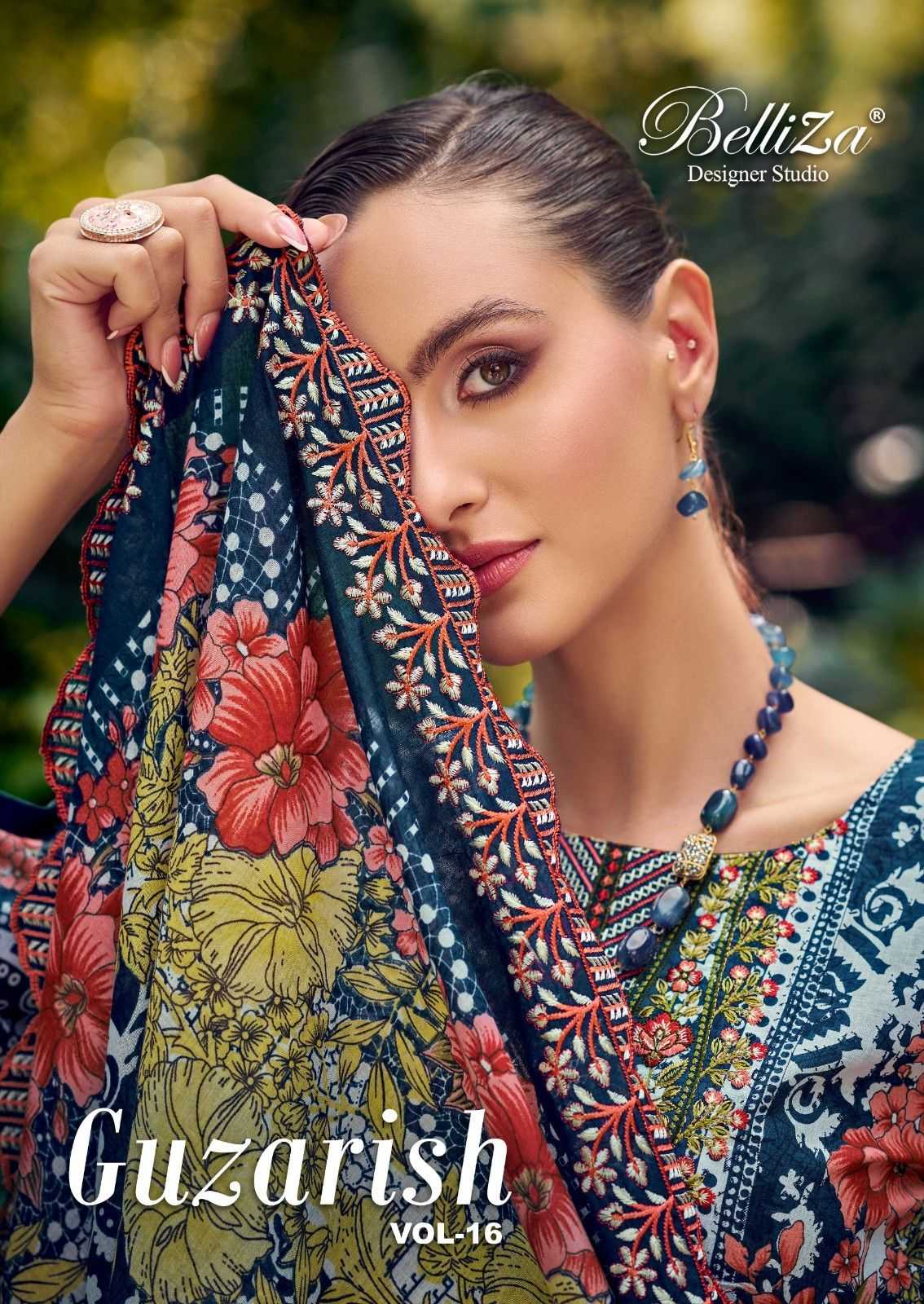 guzarish vol 16 by belliza designer Cotton modern pakistani dress material  