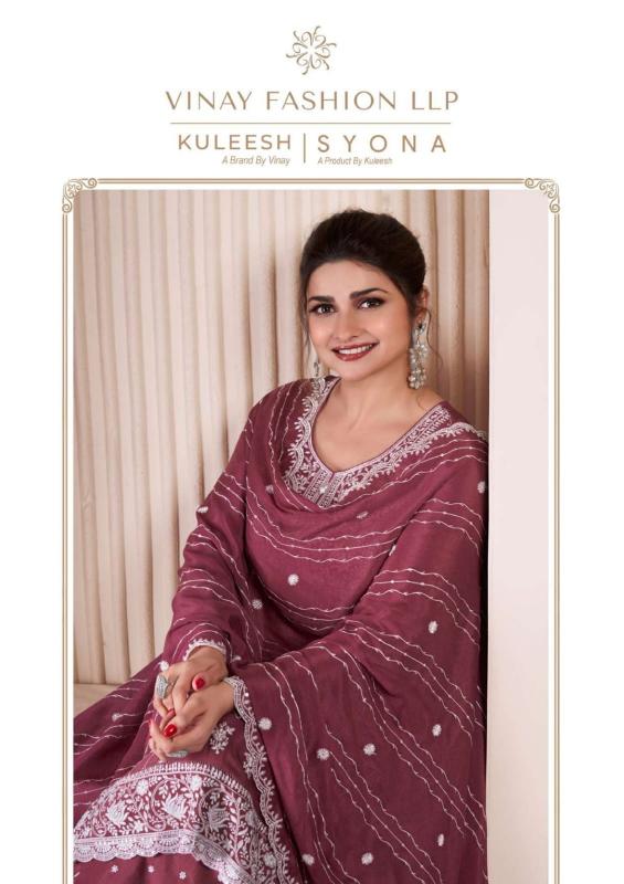 vinay kuleesh syona readymade chinon luxurious suit for women