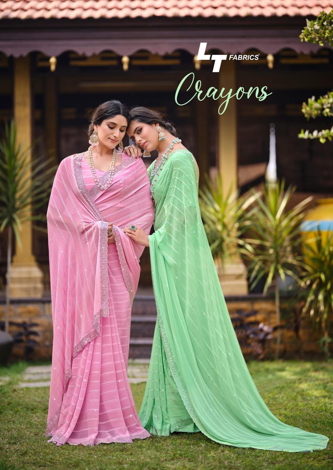 crayons by lt fashion fancy weightless pattern gorgeous look sarees