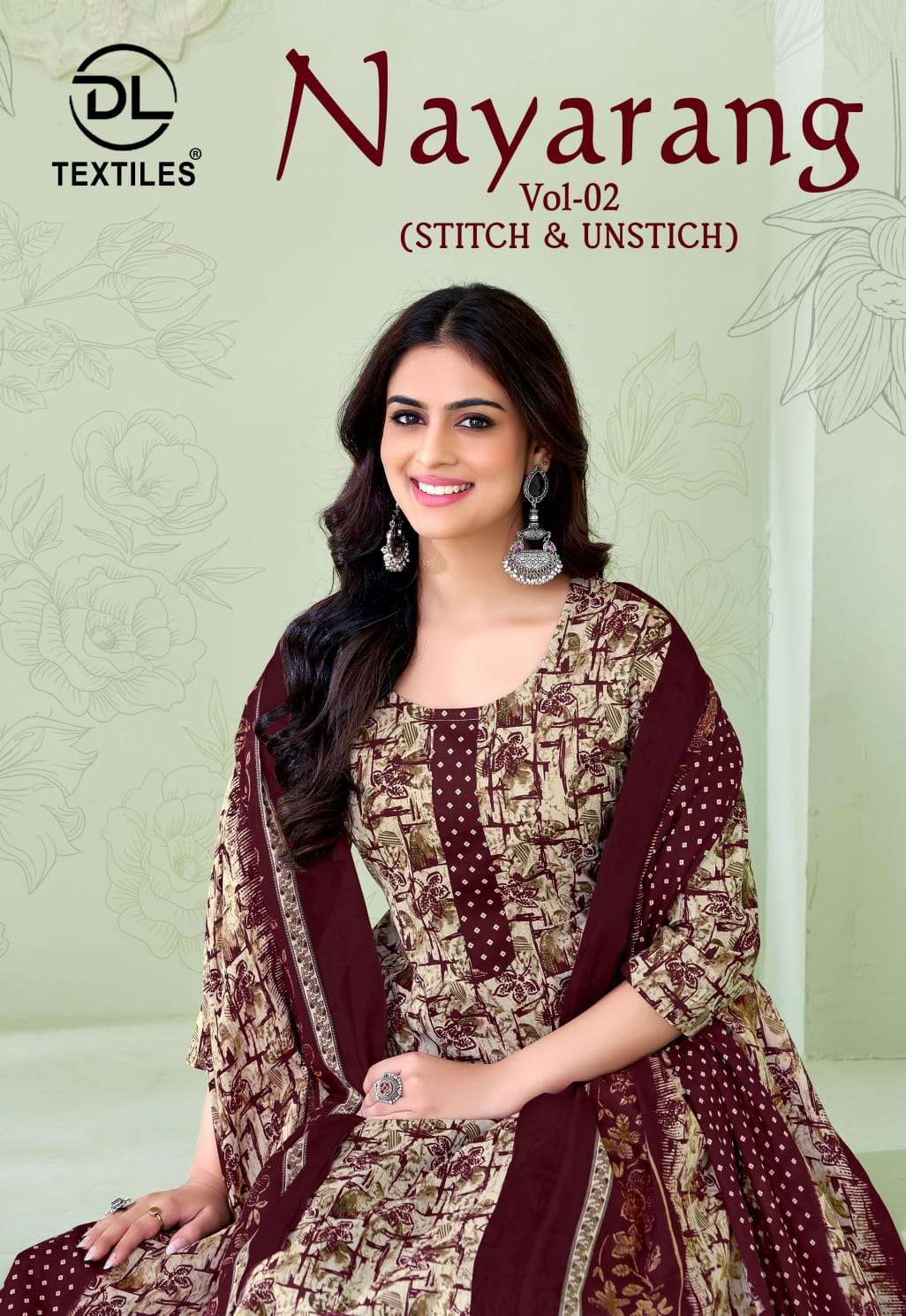 dl textiles nayarang vol 2 cotton readymade classic suit for womens 