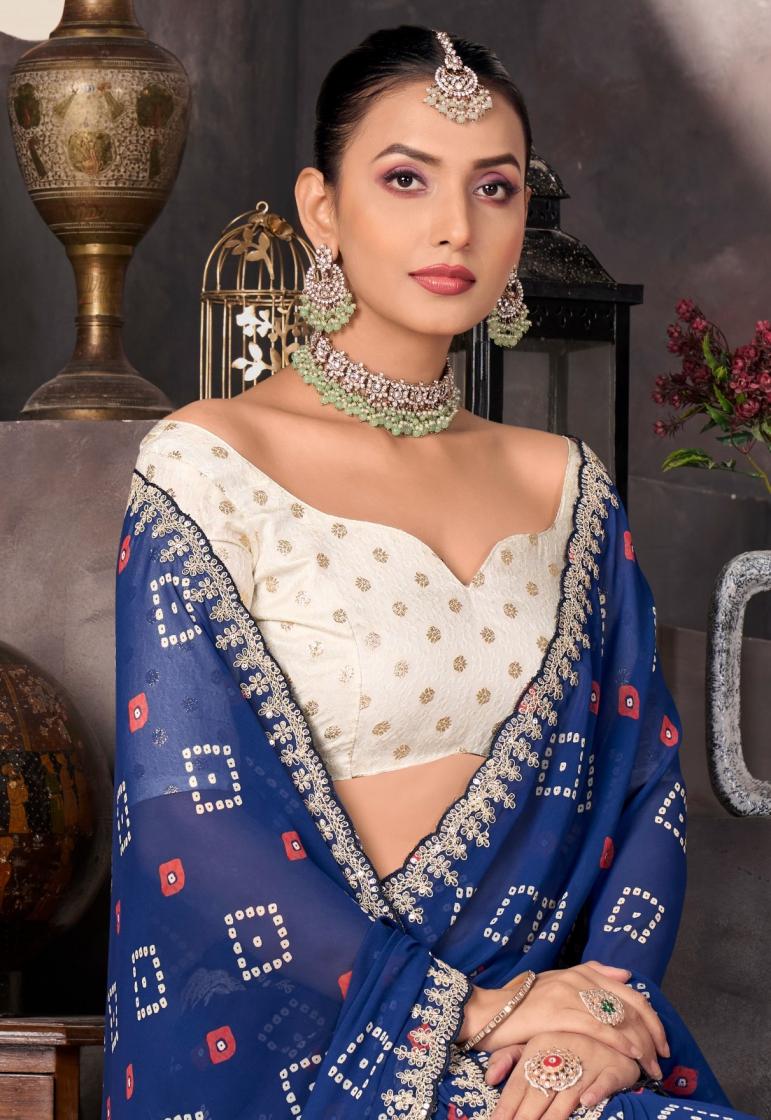 sundri by stavan georgette hit design stylish sarees 
