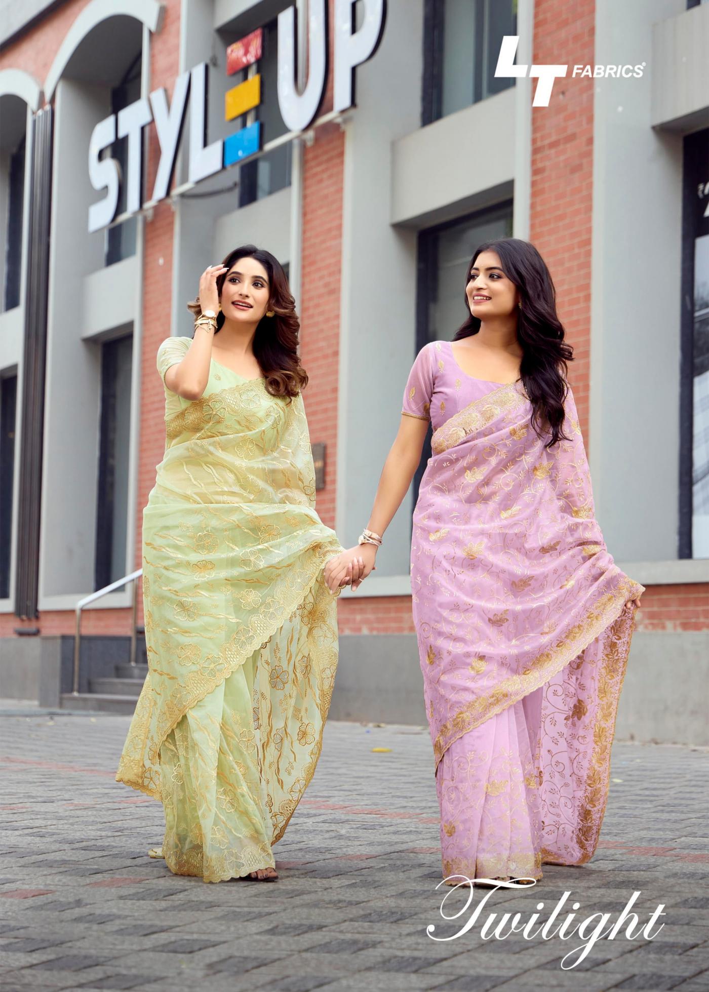 twilight by lt fashion organza casual best saree for women 