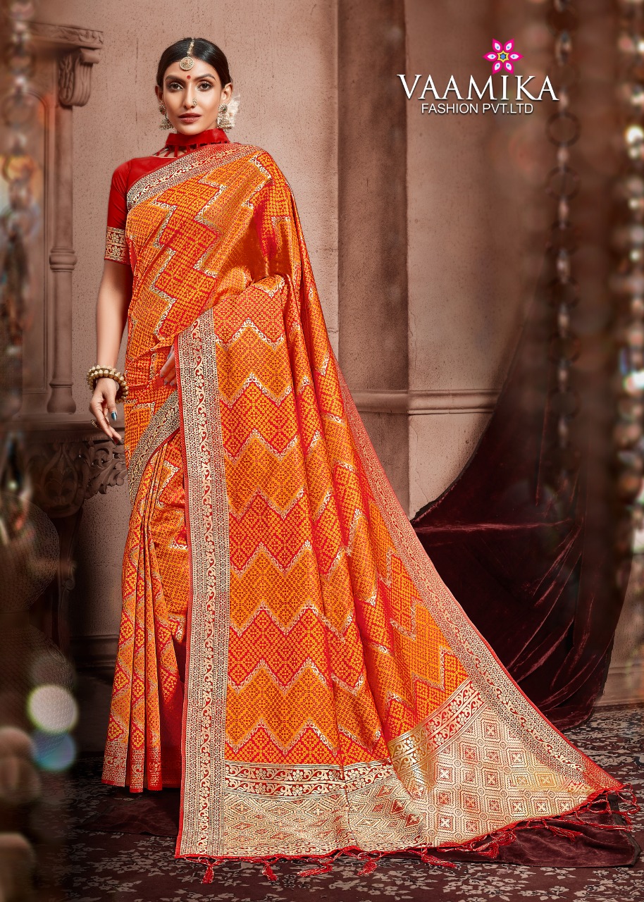 Vaamika Fashion Sudarshan Silk Traditional Wear Silk Saree In Surat Market
