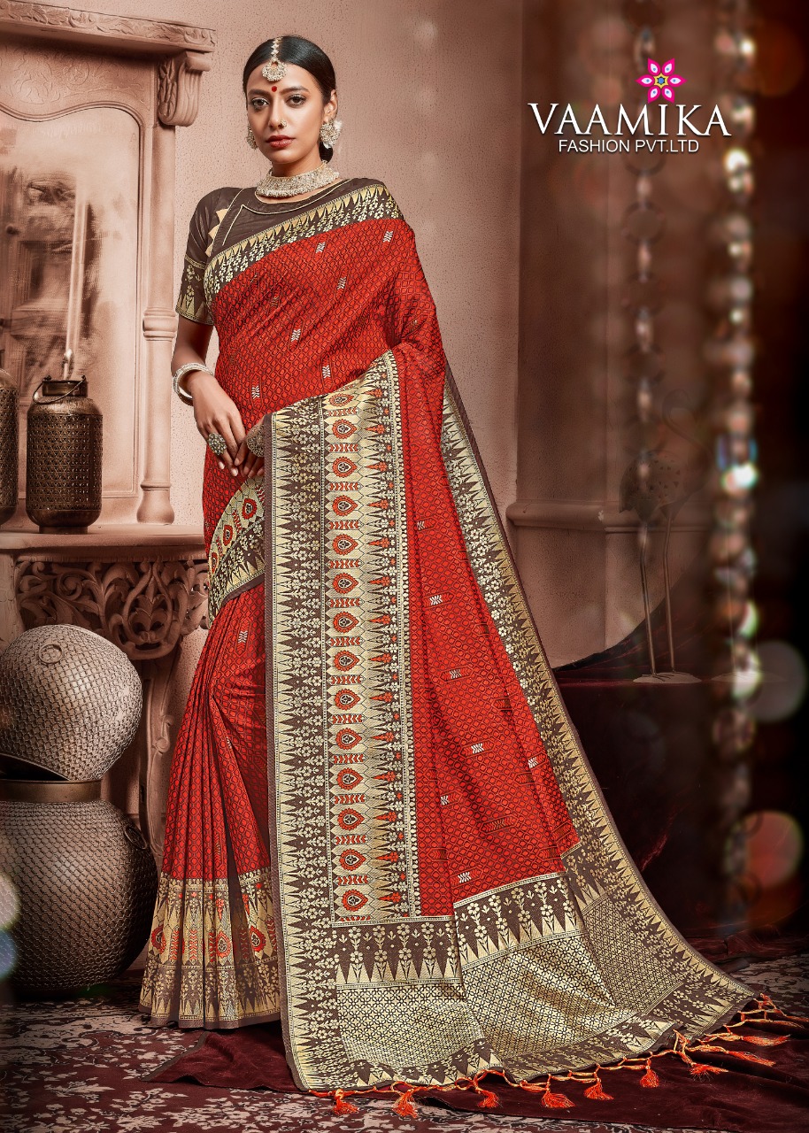 Vaamika Fashion Sudarshan Silk Traditional Wear Silk Saree In Surat Market