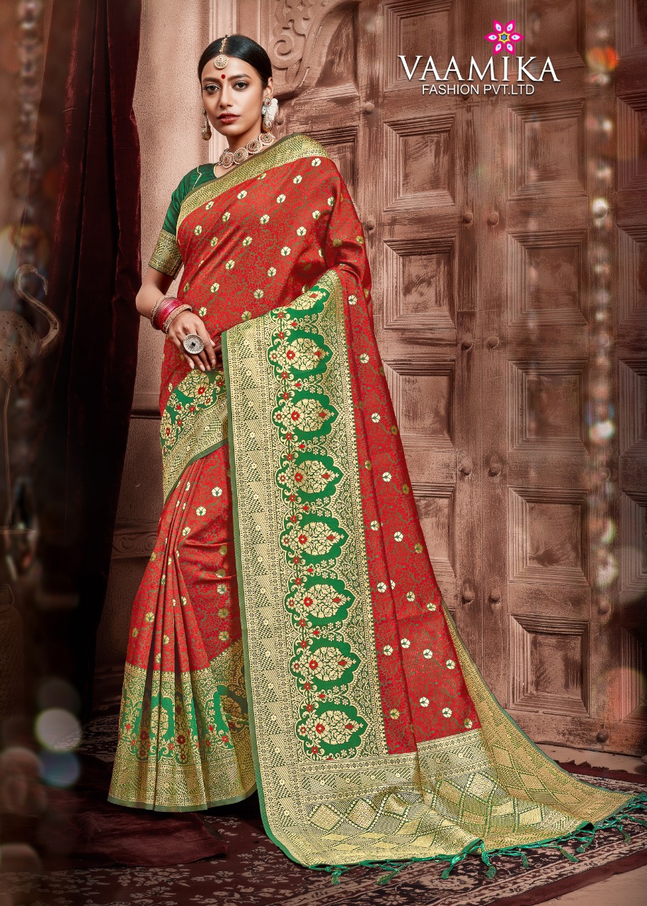 Vaamika Fashion Sudarshan Silk Traditional Wear Silk Saree In Surat Market
