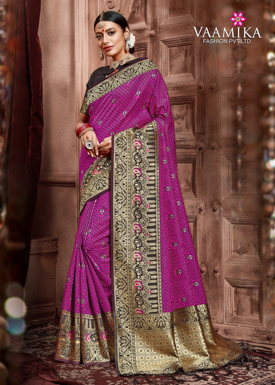 Vaamika Fashion Sudarshan Silk Traditional Wear Silk Saree In Surat Market