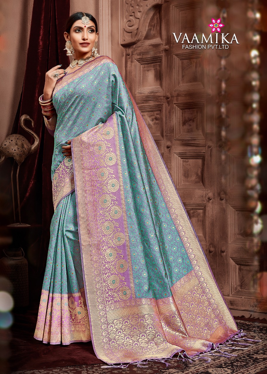 Vaamika Fashion Sudarshan Silk Traditional Wear Silk Saree In Surat Market