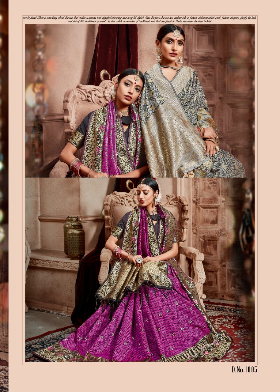 Vaamika Fashion Sudarshan Silk Traditional Wear Silk Saree In Surat Market