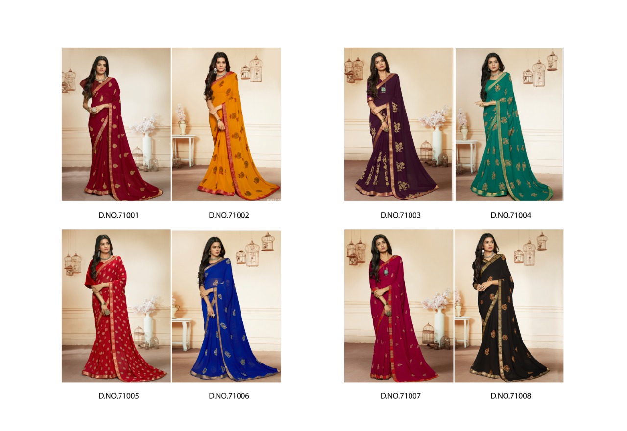 Pikasho Fashion Noor Work Casual Wear Sarees At Cheapest Rate