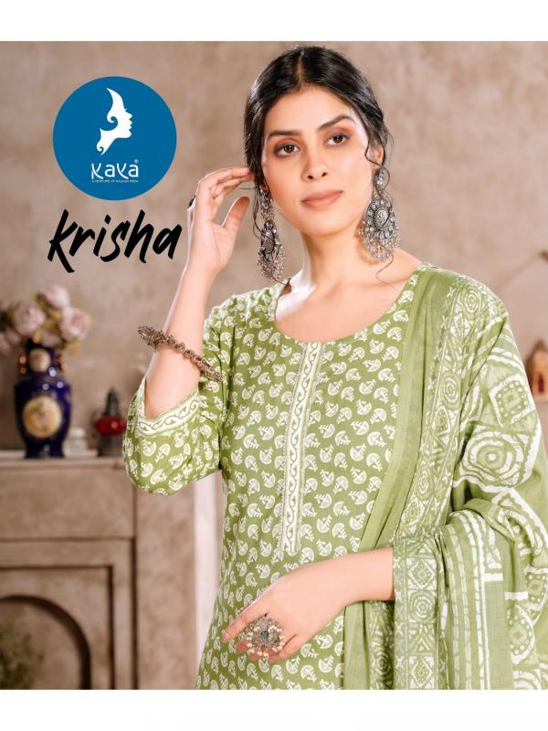kaya krisha cotton readymade big size casual 3pcs dress for women 
