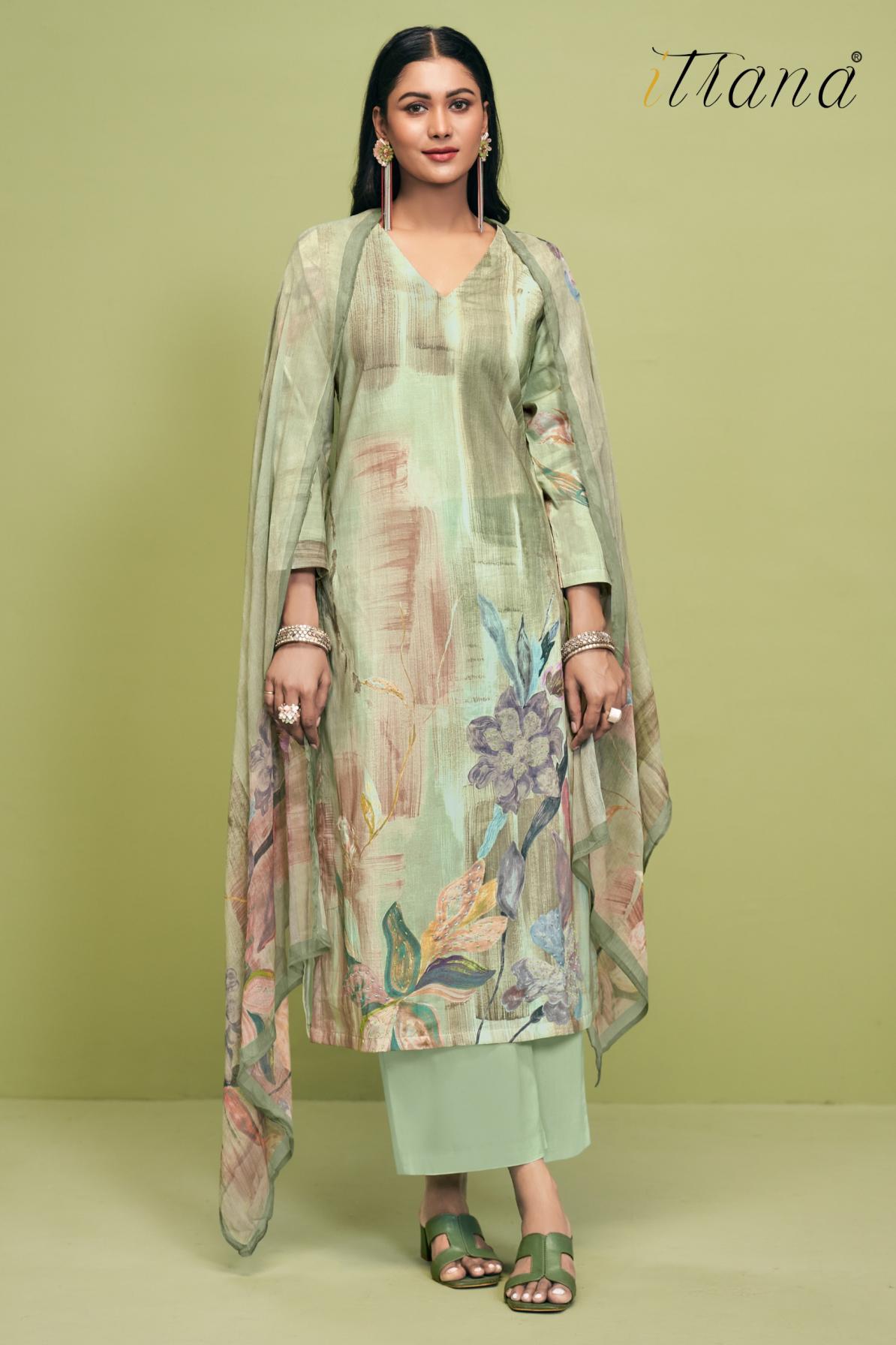 sahiba presents summer floral casual unstitch floral dress for women 