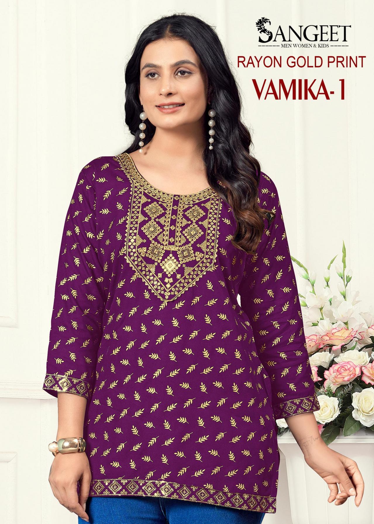 vamika vol 1 rayon full stitch fancy big size short kurtis for women 