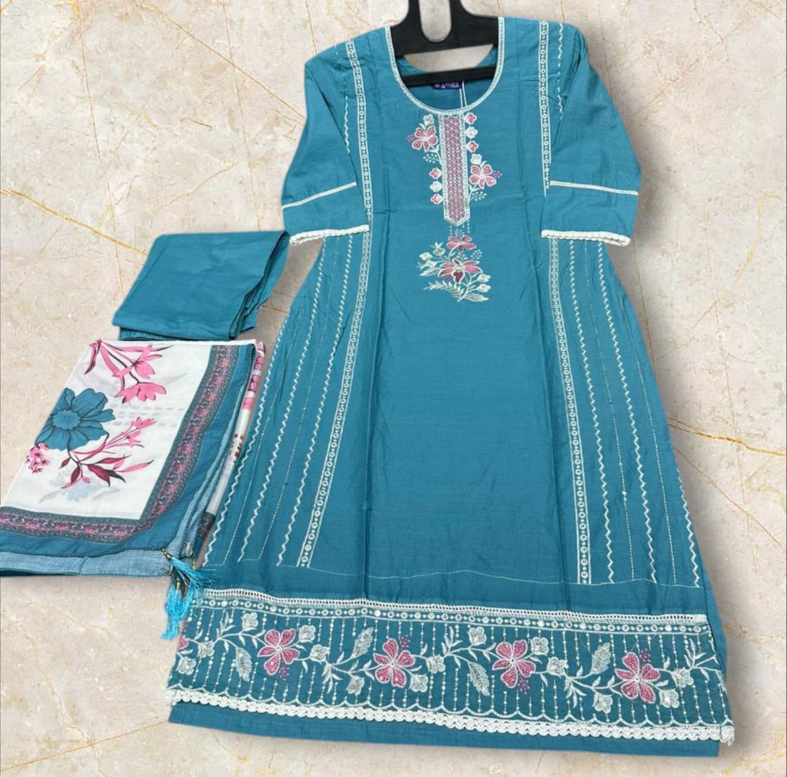 vitara fashion ada cotton readymade stylish look combo set suit for womens 