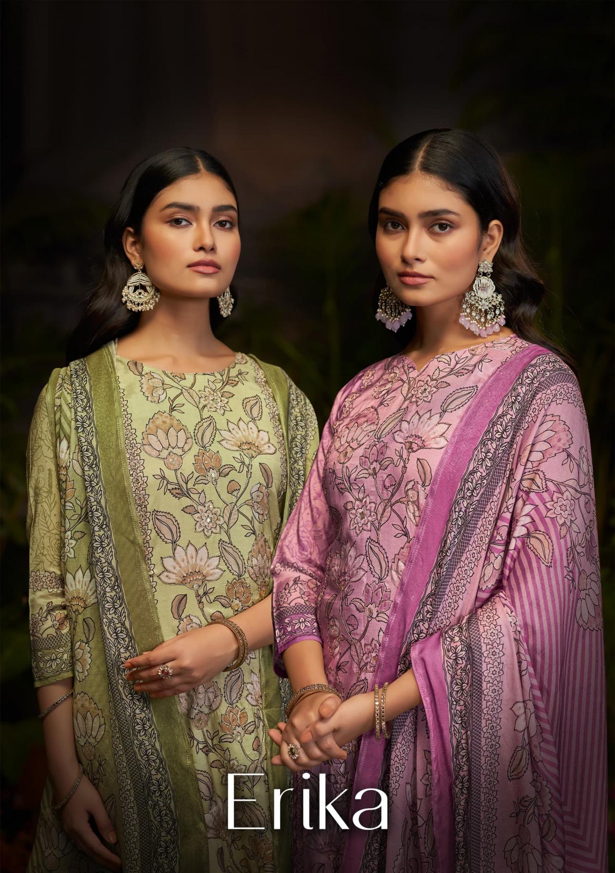 erika by sargam prints bamberg muslin pretty look stylish dress materials 
